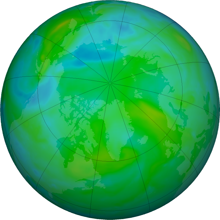 Arctic ozone map for 30 August 2018